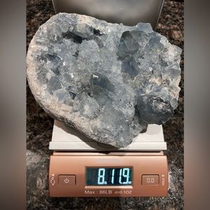 Raw Celestite geode